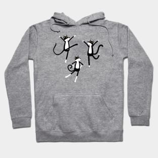 Tuxedo Cats Dancing Hoodie